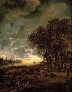A Landscape with a River at Evening, Aert van der Neer